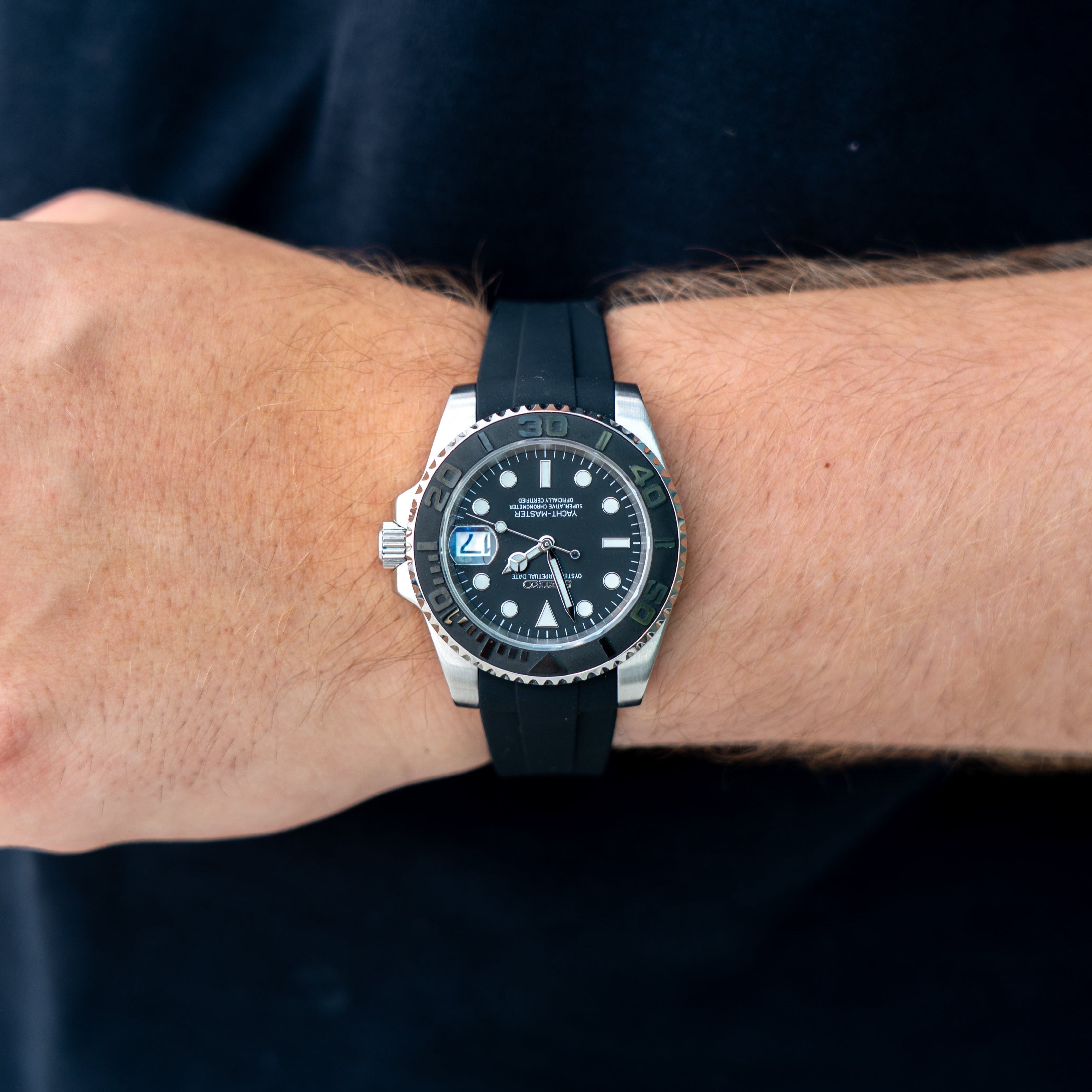 Seikomariner Black Rubber